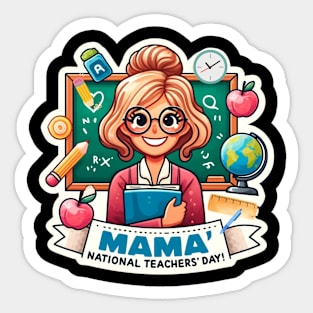 Super Mom Teacher Sticker